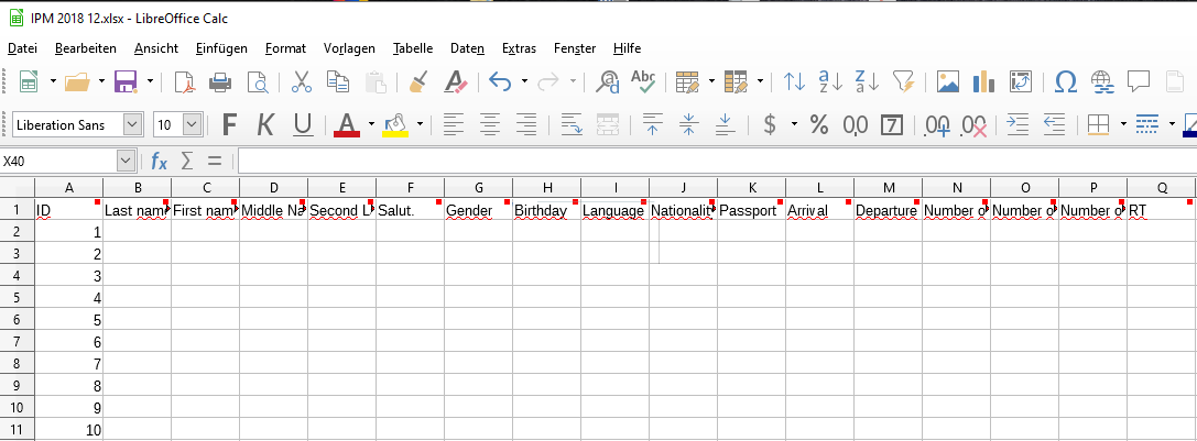 free microsoft excel templates for gues list